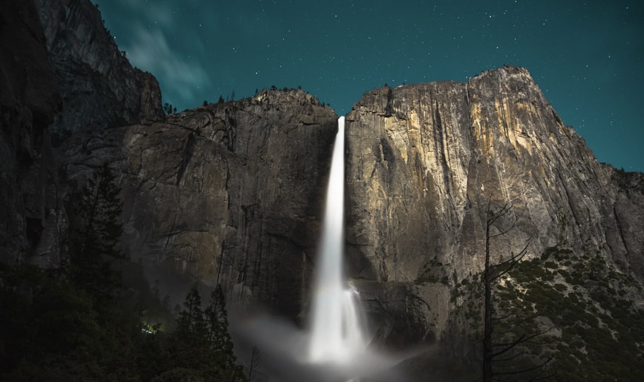 Fantasy-style waterfall wallpapers