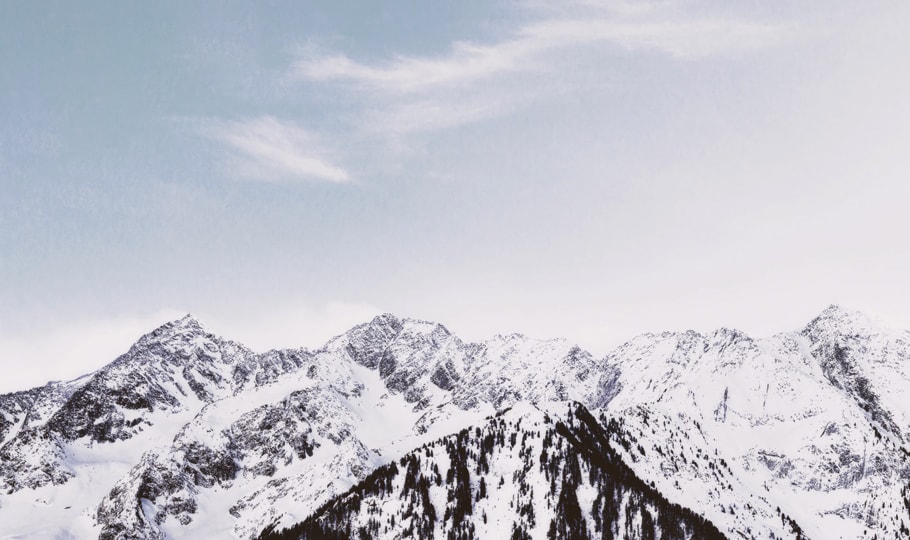 Clear sky and snowy mountains wallpapers